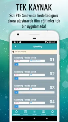 PTE Academic Hazırlık (UzmanPT android App screenshot 5