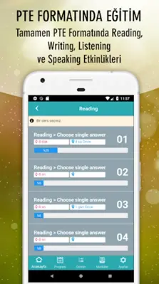 PTE Academic Hazırlık (UzmanPT android App screenshot 6