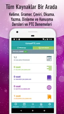 PTE Academic Hazırlık (UzmanPT android App screenshot 8